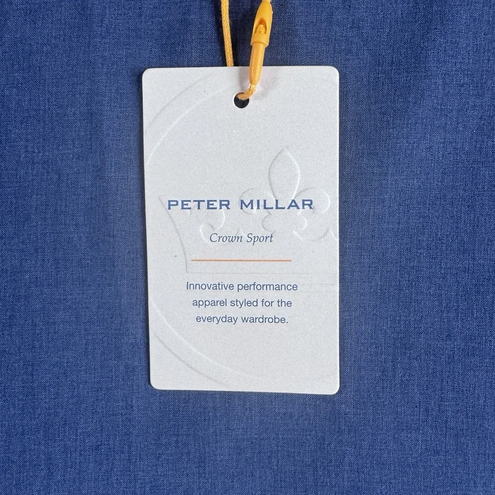 Peter Millar Crown Sport Performance Shorts Mens 40‎ Navy Blue Stretch Golf NEW
